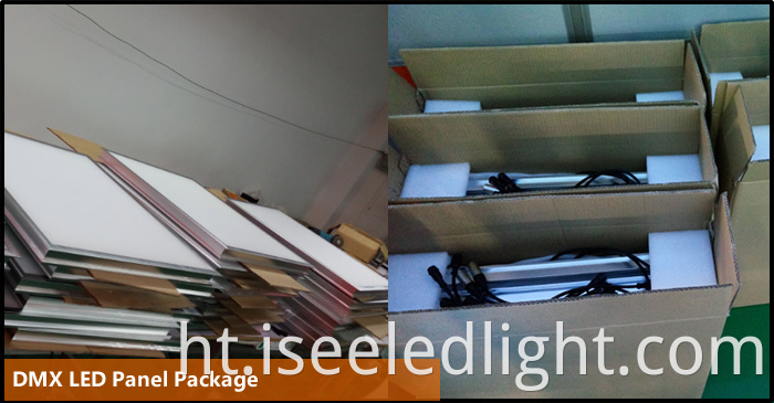 package of the dmx led panel light